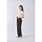 (L) mini closet韓牌高腰寬鬆黑色長褲二手衣, , large
