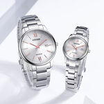 CITIZEN 星辰 光動能簡約手錶-銀/40mm BM6978-77A, , large