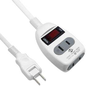 [寶旺旺]威電 2孔1開2座 延長線 (180度任轉插頭 過載斷電 電源線組)CK-2122