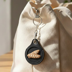 浮雕泡泡磁扣卡套【法國麵包-黑色卡套】 小熊卡套 pu皮革 磁扣卡套 磁扣 感應扣 鑰匙套 感應卡套 磁卡 卡套, , large