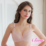 【Clany可蘭霓】台灣製新一代微乳排汗透氣 C-F大罩杯全罩顯瘦內衣 加大下圍 玫瑰粉 8078-31, , large