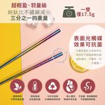 【純鈦冰晶八方筷 牛仔藍】鈦筷 環保筷 筷子 餐具 鈦餐具 環保餐具 露營 , , large