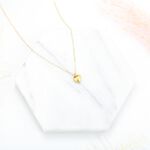 【Angel & Me】Love seed Heart s925 sterling silver 24k gold plated necklace gift, , large