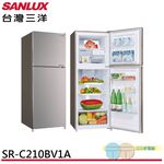 SANLUX 210L Inverter Double Door Refrigerator SR-C210BV1A, , large