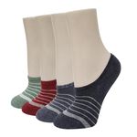 【D&G】條紋足底圈絨隱形女襪<鐵灰>D374 氣墊 毛巾底 襪子 隱形襪, , large