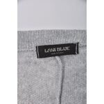 (XL) lain blue質感圓領灰色長袖上衣二手衣, , large