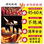 [春佰億]派樂 水點燈 鳳梨款燈芯(1對2入)1對+祈福卡5張, , large