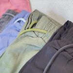 [凱美棉業] 2入組 隨機出色 居家舒適 厚款九分棉質休閒褲 FREE size, , large