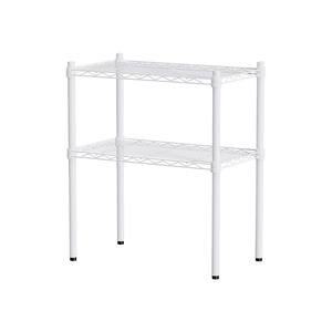 【Y HOUSE】60x45x75cm Lightweight Two-layer Iron Rack Iron Rack Shelf-Painted White