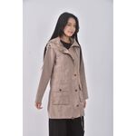 (S) vicky質感風衣杏色外套二手衣, , large