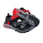 DIADORA迪亞多那 步行者兩棲涼鞋 男鞋 簡約素色 水陸兩用 插扣 魔鬼氈 耐用 減震 吸衝 柔軟 耐磨 灰桔 黑紅, , large