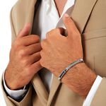 MASERATI 瑪莎拉蒂 Iconic 三叉戟經典不鏽鋼手鍊 禮物 JM423AVD22, , large