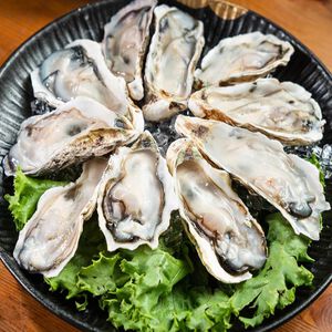 Oyster with half shell