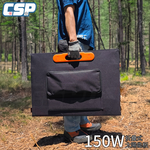 [CSP] 150W solar panel + deep cycle battery 12V80Ah solar panel 150W monocrystalline silicon mobile phone charging tablet charging backup power supply power outage energy storage camping electricity agriculture 80Ah battery, , large