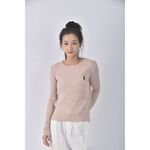 (S) 【安于晴Charlene私服】質感坑紋粉色長袖上衣二手衣, , large