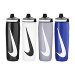 NIKE REFUEL BOTTLE 擠壓水壺 24OZ/700ml 運動水壺 隨身杯 名條 快速補水 黑 霧白 灰 藍, , large