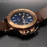[星晴錶業]GiorgioFedon1919手錶,46mm,GF00007寶藍色錶面玫瑰金錶殼咖啡色真皮皮革錶帶款, , large