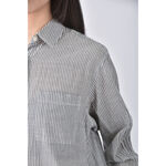 (M) muji棉質純棉灰色襯衫上衣二手衣, , large