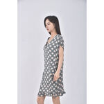 (M) bimba y lola質感花紋綠色洋裝二手衣, , large