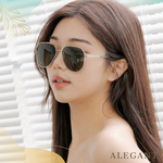 經典時尚漠霞紫飛官彈簧鏡腳寶麗來偏光墨鏡/UV400太陽眼鏡〔ALEGANT〕, , large