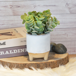 CERAMIC POT WITH ARTIFICIAL PLANT, , large