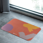 【Monster】 Soft Diatomaceous Earth Absorbent Mat – Puff Style (60x40cm) – Orange, , large