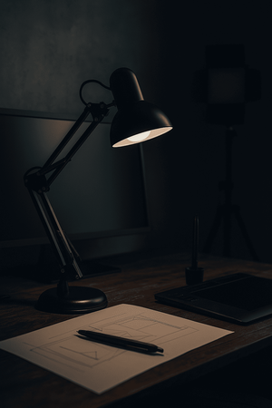 Classic 2-in-1 Desk & Clamp LED Lamp (Black)