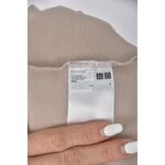 (S) uniqlo質感棉質純棉杏色洋裝二手衣, , large