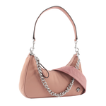 Tory Burch 151 Mercer 尼龍拼皮革三合一彎月包/錦葵粉, , large