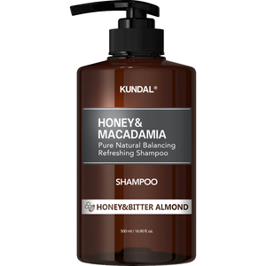 [KUNDAL] HONEY&MACADAMIA Pure Natural Balancing Refreshing Shampoo_HONEY & BITTER ALMOND