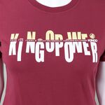 KINGO-大尺碼-女款 圓領T恤-紅紫-414122, , large