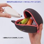 日本LIHIT A-7783 矽膠蛋蛋收納包-大/小*多款花貓*大, , large