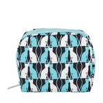 LeSportsac  SQUARE COSMETIC 方形化妝包 - 鏡中貓影, , large