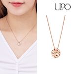 ULOO Twinkle 浪花波紋圓型吊飾項鍊-玫瑰金 UN4003530, , large