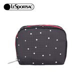 Lesportsac Square Cosmetic 方形收納化妝包 盥洗包 收納袋 送禮 禮物 推薦 女包(俏皮圓點), , large
