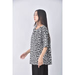 (XL) uniqlo點點白色短袖上衣二手衣, , large