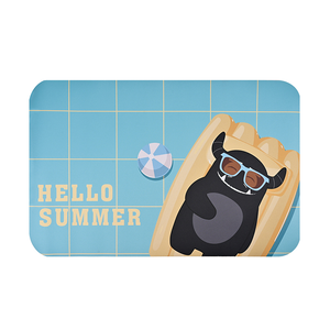 【Monster】 Soft Diatomaceous Earth Printed Mat (58x38cm) – Summer Time