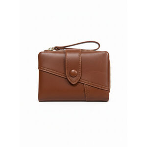 Soir&eacute;e 典雅對折短夾 多卡位收納皮夾 真皮質感 零錢卡片鈔票夾 女用短夾人氣女用皮夾 女夾