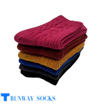 【RUNWAY】《RUNWAY SOCKS》Japanese Style Trendy Short Socks – Double Cylinder 1/2 Crew Socks with Heart Jacquard Design – Casual & Sporty – Black – Women’s – 1 Pair, , large