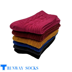 【RUNWAY】《RUNWAY SOCKS》Japanese Style Trendy Short Socks – Double Cylinder 1/2 Crew Socks with Heart Jacquard Design – Casual & Sporty – Black – Women’s – 1 Pair