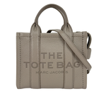 MARC JACOBS THE LEATHER TOTE 粒面皮革迷你托特包/水泥灰, , large