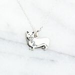 【Angel & Me】柯基犬 小狗 Dog s925 純銀 項鍊 生日 情人節 聖誕節 禮物, , large