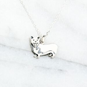 【Angel & Me】柯基犬 小狗 Dog s925 純銀 項鍊 生日 情人節 聖誕節 禮物