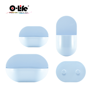 【O-Life】壁面磁吸式收納4件組-藍色