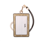 COACH PVC LOGO掛式証件套/卡夾/白色, , large