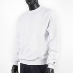 Champion 男 長袖上衣 大學T 美規 高磅數 運動 休閒 內刷毛 保暖 舒適 穿搭 淺灰 [S600-93H], , large