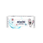 Aiwibi 嬰兒超純水濕紙巾 60抽9包入 濕紙巾 寶寶濕紙巾 純水濕巾 敏感肌適用 珍珠紋 無味 加厚款, , large