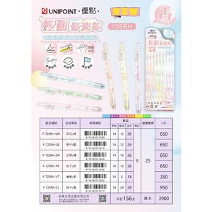 ACE英士 優點 725RH香香按動螢光筆(多色)*西瓜/綠