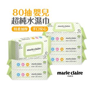 美麗佳人加厚嬰兒濕巾(80抽x1包) 純水加厚濕巾 純水濕巾 掀蓋式 柔膚濕巾 EDI純水 加厚款 【旺達棉品】MC-DR80