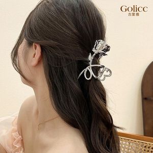 【Gulicc 】古莉可 髮夾 玫瑰花抓夾